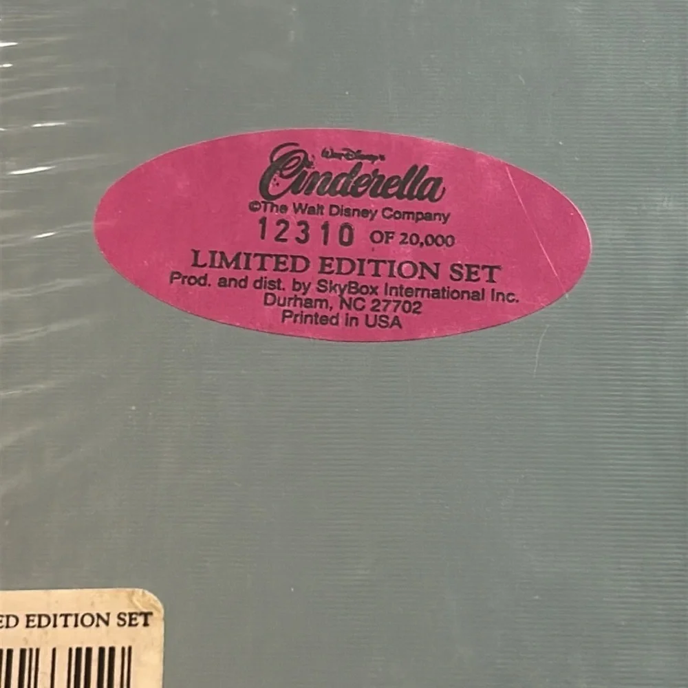 New Cinderella Trading Card Factory Boxed Set 1995 Disney Skybox Limited Edition